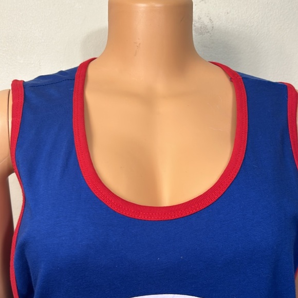 47 Chicago Cubs Tank Top MLB T Shirt sleeveless blue red round neck XL - Picture 15 of 15